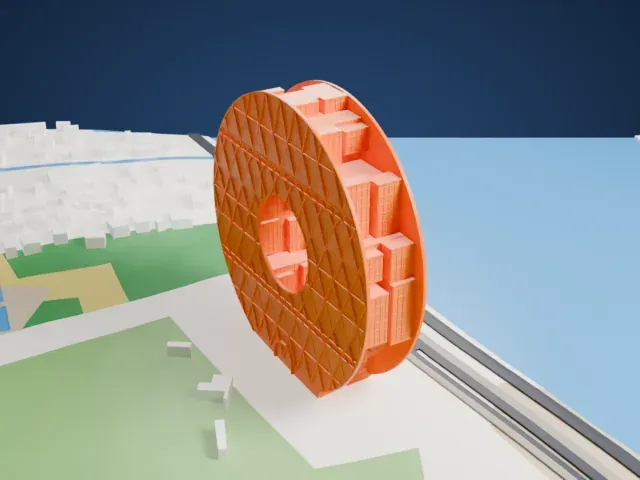 Guangzhou Circle model, West view