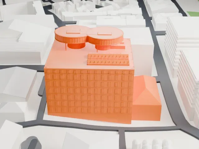 Guinness Storehouse model, North view