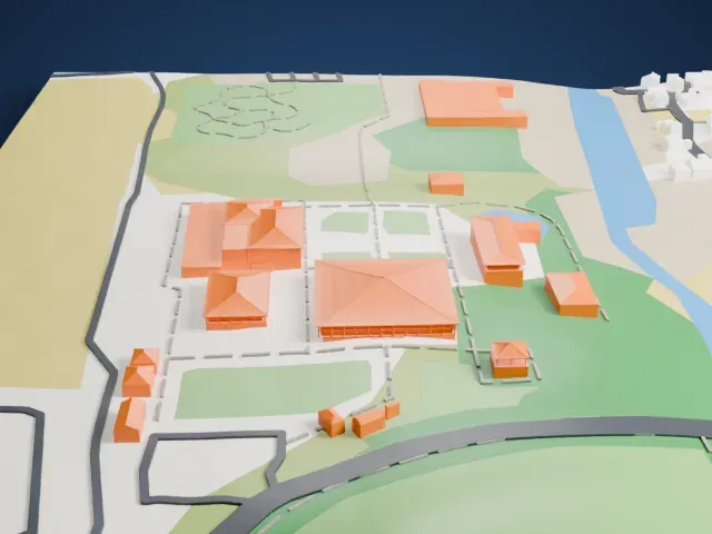 Gyeongju National Museum model, North view