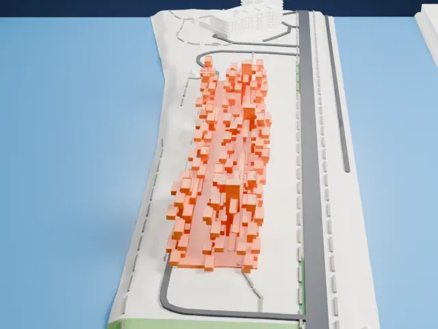 Habitat 67 model, North view