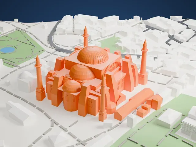 Hagia Sophia model, East view