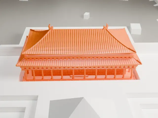 Hall of Supreme Harmony model, North view