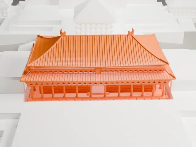 Hall of Supreme Harmony model, South view