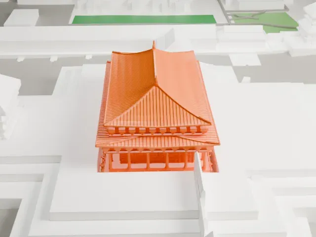 Hall of Supreme Harmony model, West view