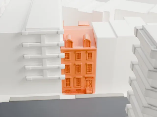 Hamilton Fish House model, South view
