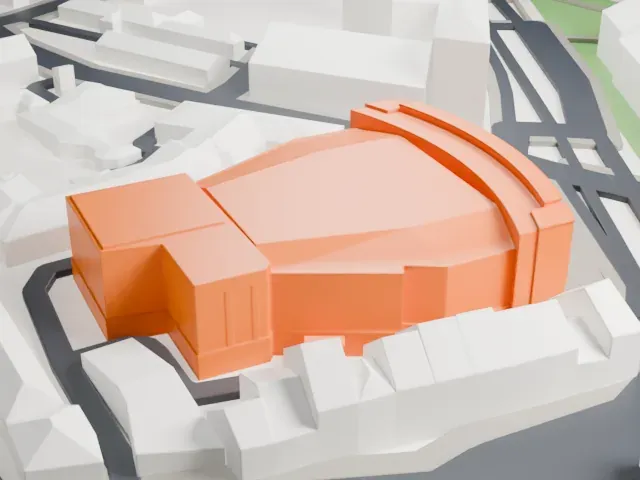 Hammersmith Apollo model, East view