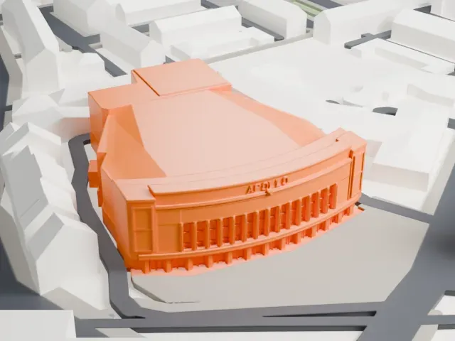 Hammersmith Apollo model, North view