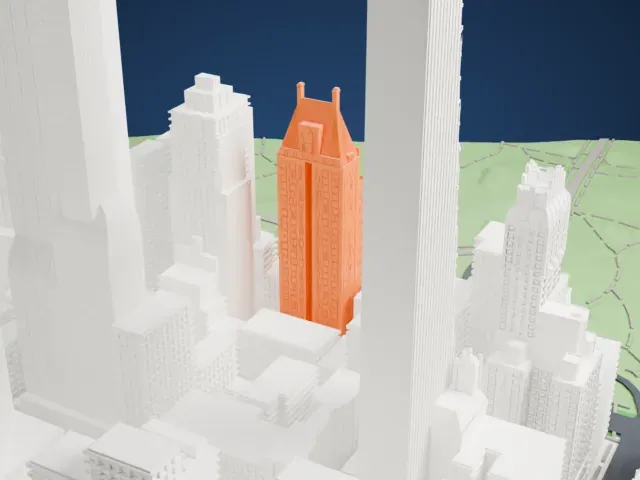 Hampshire House model, South view