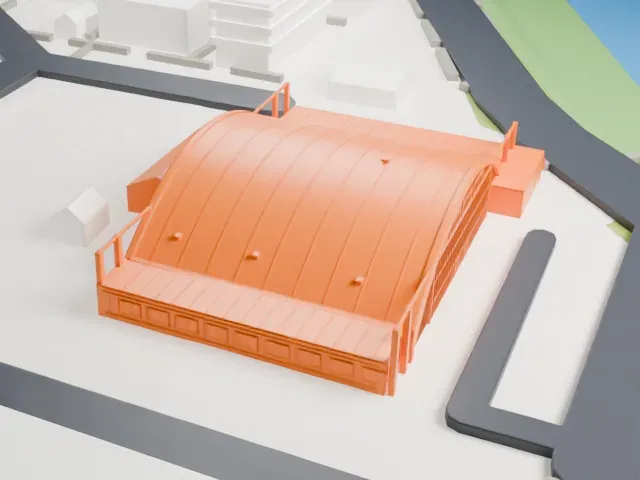 Hangar H, Copenhagen model, North view