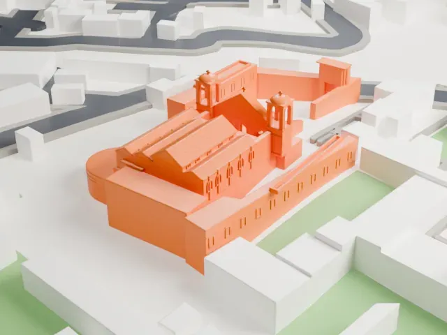 Hanging Church model, East view