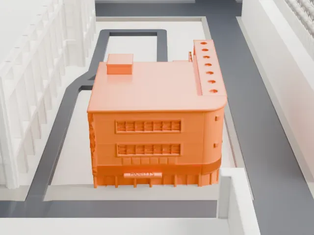 Hanny's model, East view