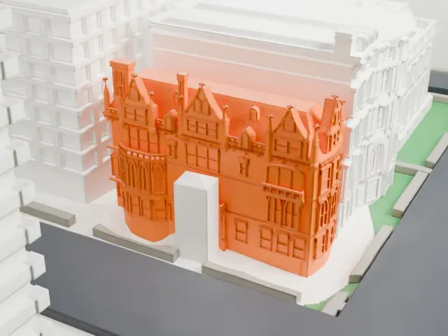 Harry F. Sinclair House model, North view
