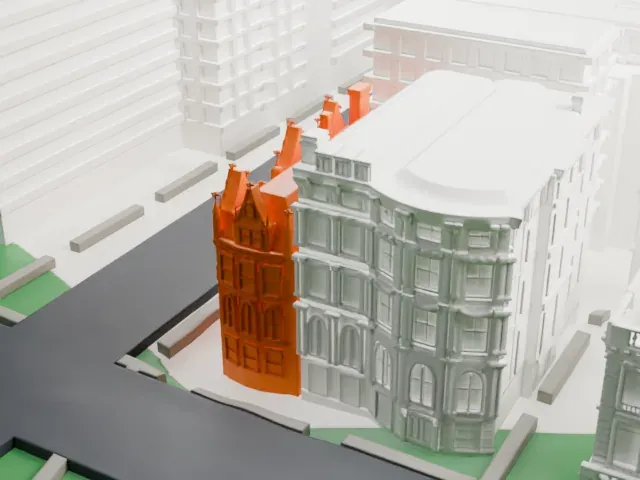 Harry F. Sinclair House model, West view