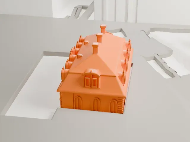 Hauptwache (Frankfurt am Main) model, East view