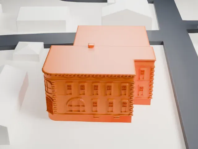 Haverstraw King's Daughters Public Library model, East view