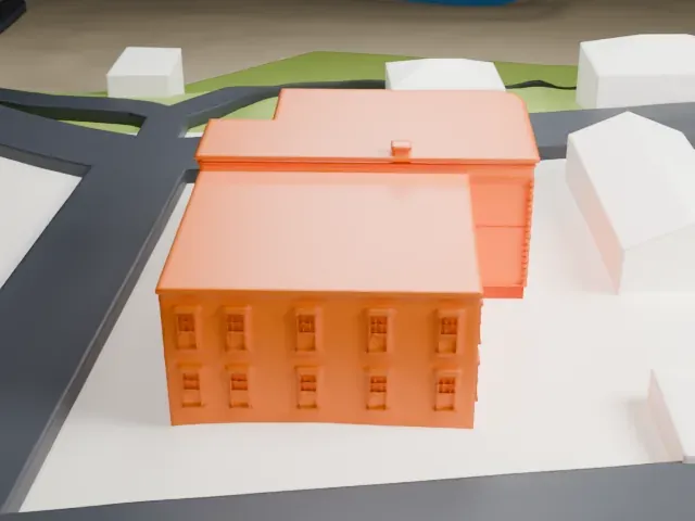 Haverstraw King's Daughters Public Library model, West view