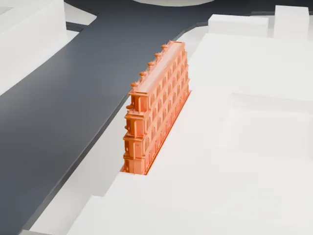Hawa Mahal model, North view