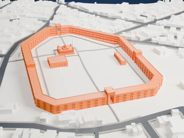 Hazur Sahib model, North view