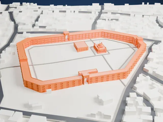 Hazur Sahib model, West view