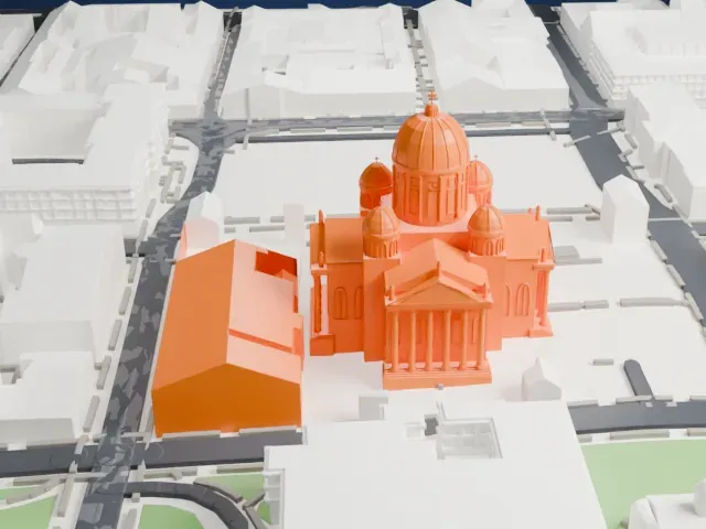Helsinki Cathedral model, North view