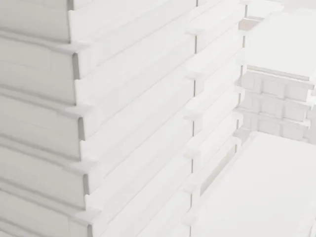 Henry P. Davison House model, North view