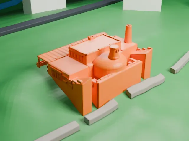 Hermit's Rest model, North view