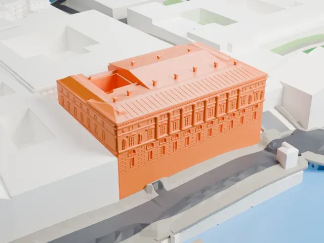 Hermitage Theatre model, North view