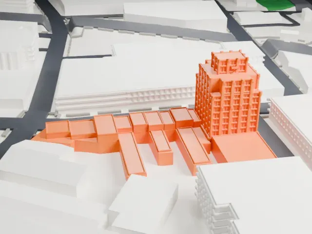 Hersch Tower model, East view