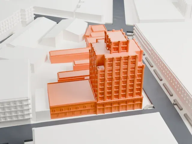 Hersch Tower model, North view