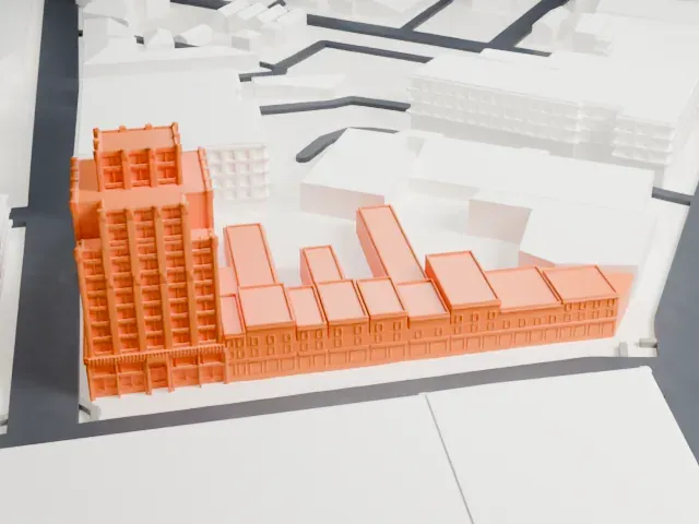 Hersch Tower model, West view