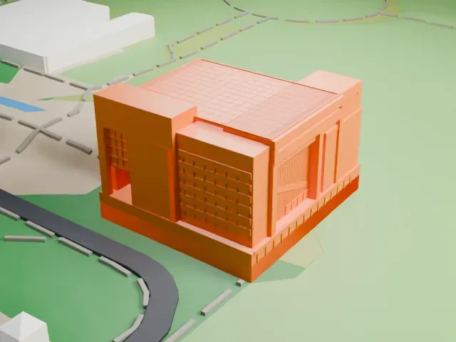 High Court of Australia model, East view