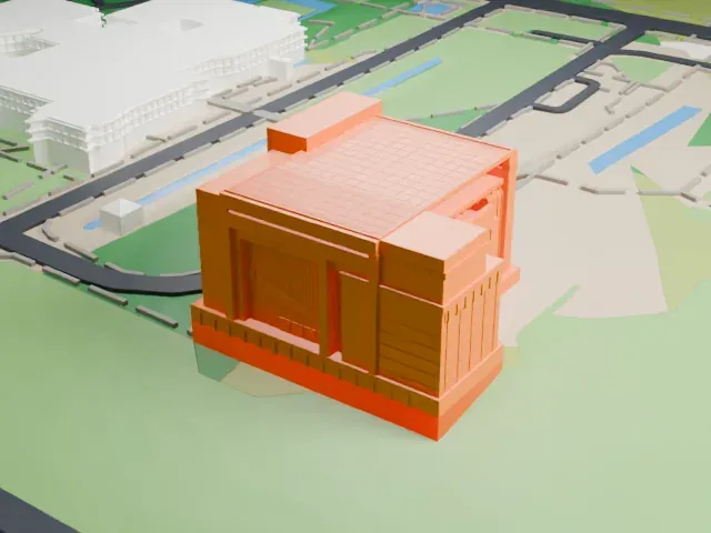High Court of Australia model, North view