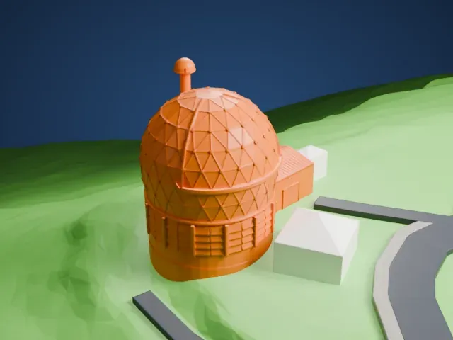 Hobby–Eberly Telescope model, West view