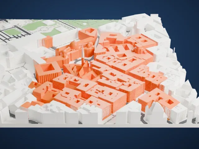 Hofburg model, East view