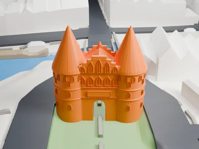 Holstentor model, West view