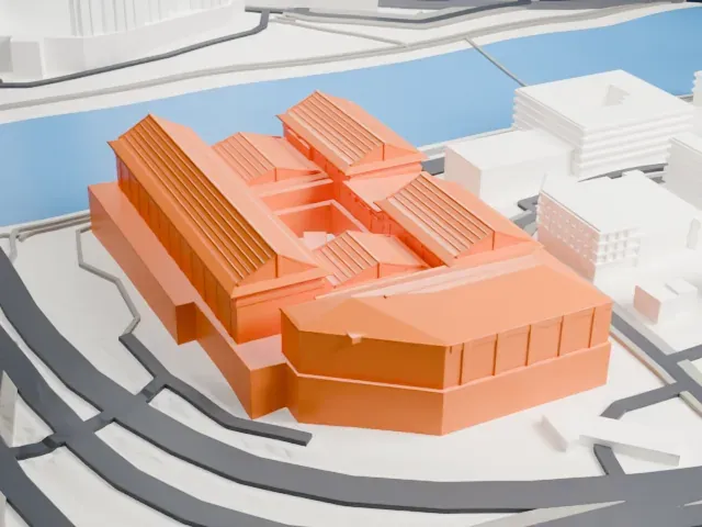 Hong Kong Heritage Museum model, North view