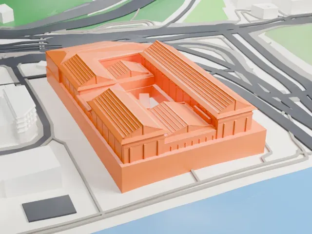Hong Kong Heritage Museum model, South view