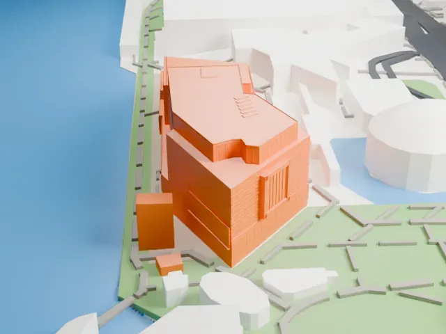 Hong Kong Museum of Art model, East view