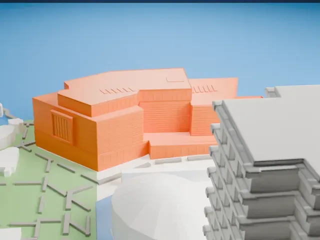 Hong Kong Museum of Art model, North view