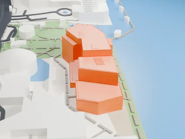 Hong Kong Museum of Art model, West view