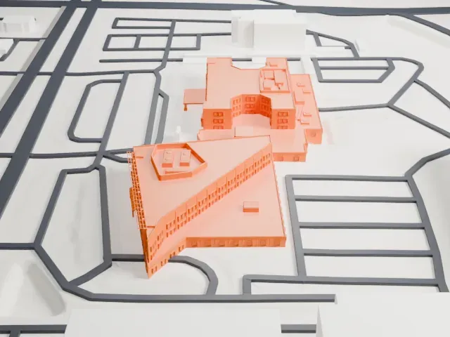 HonorHealth Deer Valley Medical Center model, South view