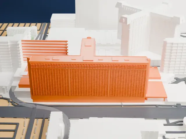 Horseshoe Las Vegas model, North view