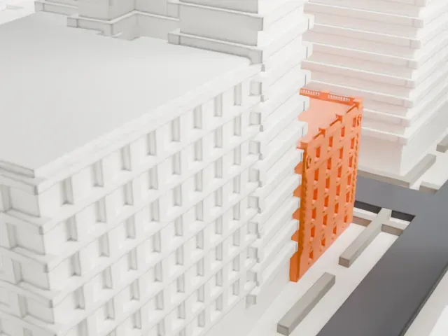 Hotel Albert model, North view