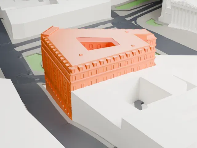 Hotel Astoria (Saint Petersburg) model, East view