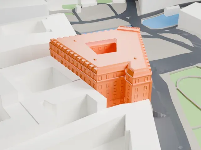 Hotel Astoria (Saint Petersburg) model, North view