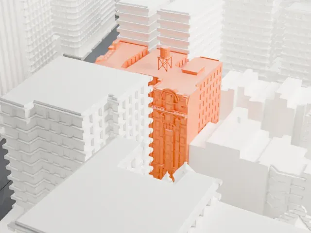 Hotel Belleclaire model, North view