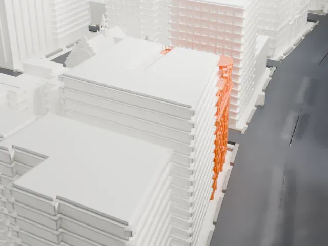Hotel Belleclaire model, South view