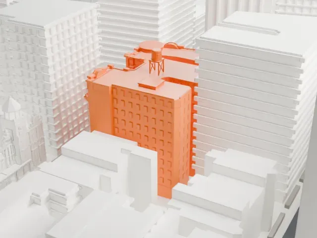 Hotel Belleclaire model, West view