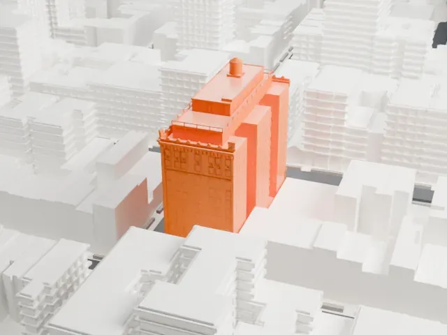 Hotel Bossert model, South view