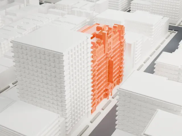 Hotel Chelsea model, East view